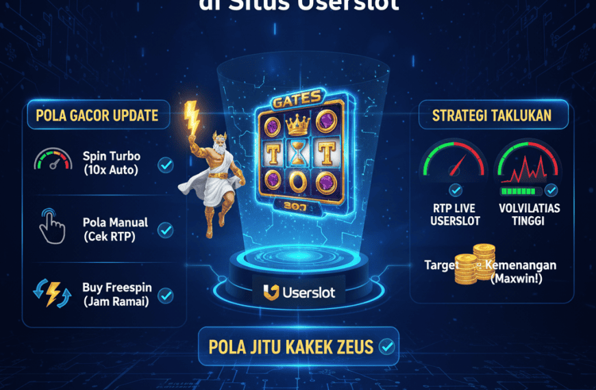Strategi Taklukan Kakek Zeus: Pola Gacor Gates of Olympus Terupdate di Situs Userslot